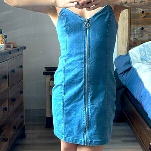 Zip up Jean dress